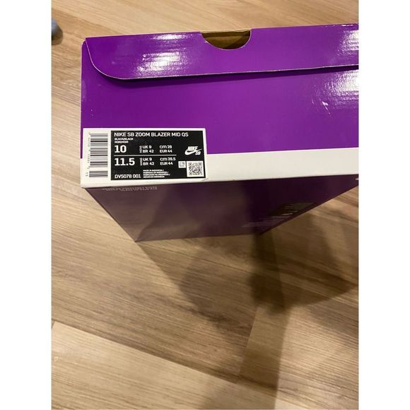 Nike SB Blazer Mid QS Supreme Black Men size 10 DV5078-001 New DS main image 9